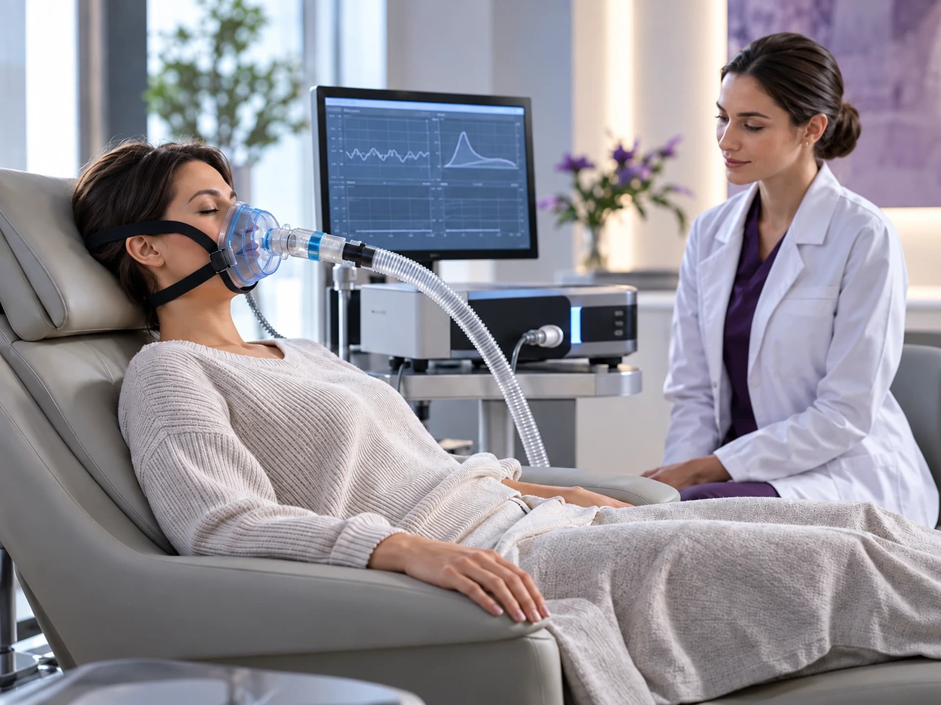 Resting metabolism assessment with a respiratory mask